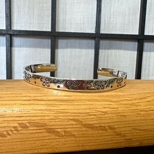 Butterfly Stamped AdjustableCuff Bracelet Dainty NEW